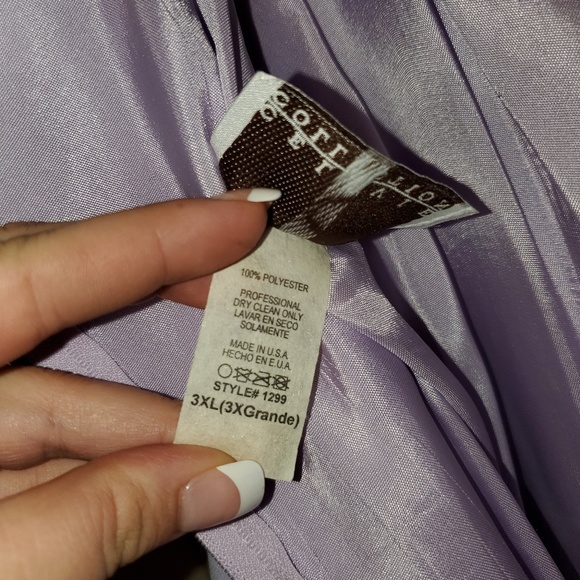 Lilac and white bridesmaid dress - Picture 6 of 7